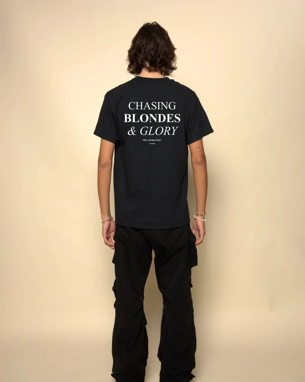 Men's CHASING BLONDES & GLORY Print Casual Round Neck T-Shirt