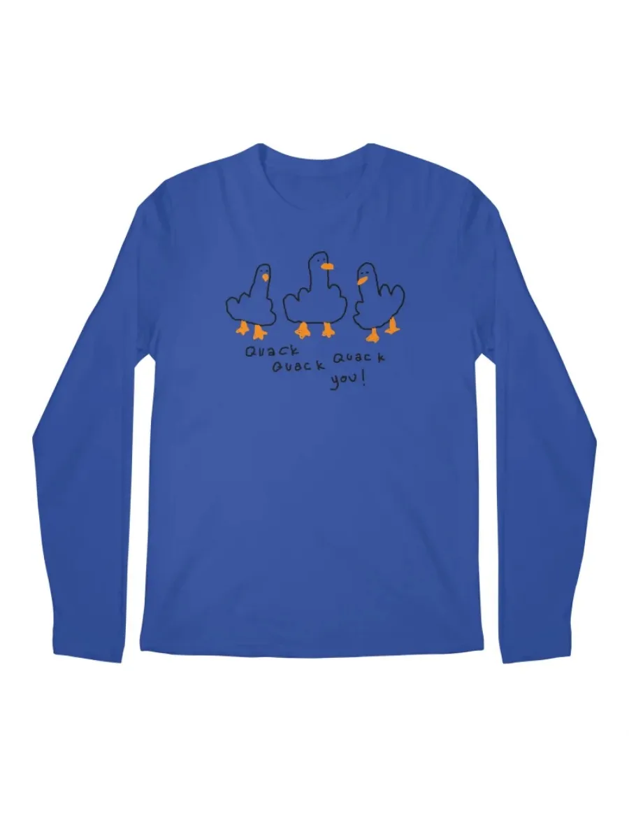 Cute Duck Quack Long Sleeve Tee