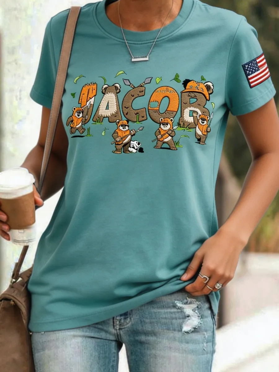 Protect Our Forest Animals Print Women's T-Shirt