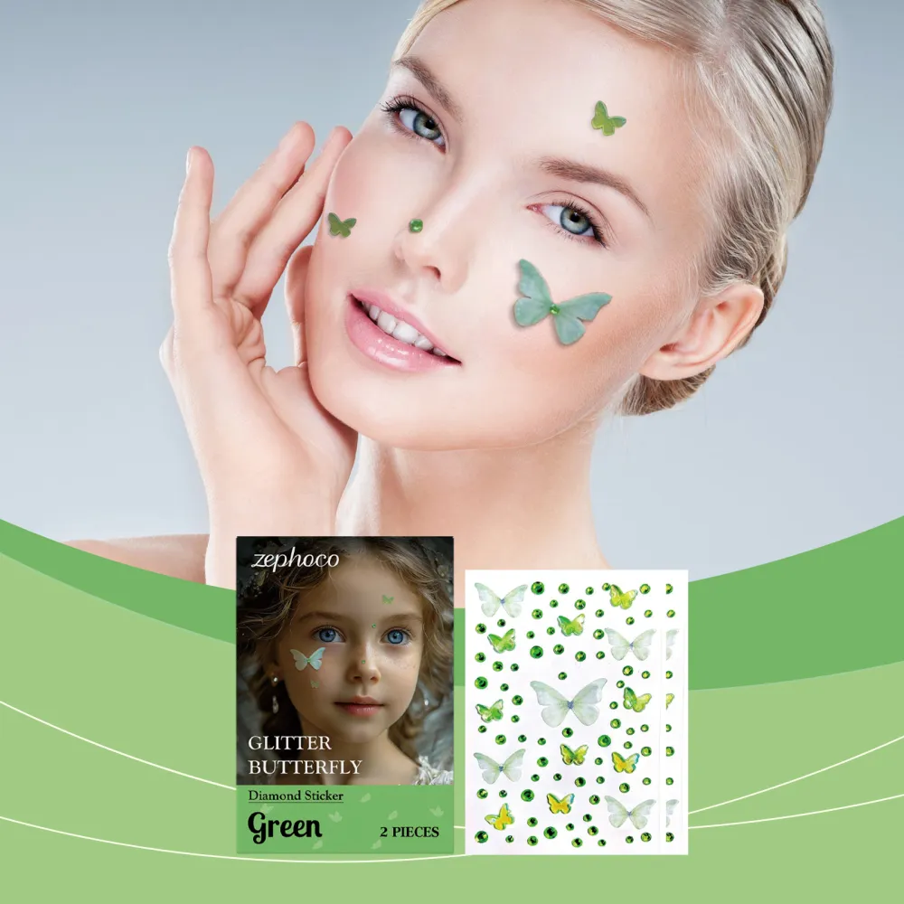 Zephoco Shimmering Butterfly Diamond Sticker