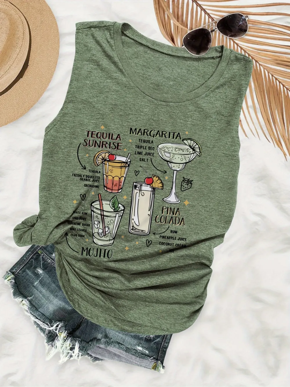 Tequila Print Women's Tank Top