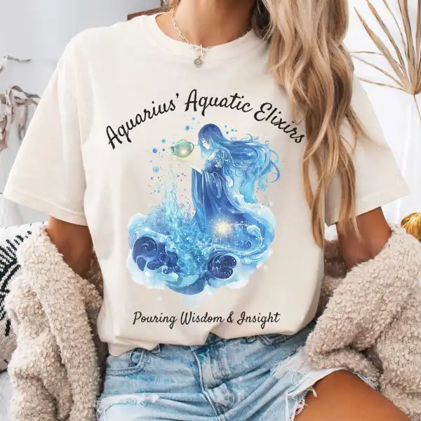 Aquarius Aquatic Elixirs Zodiac Shirt