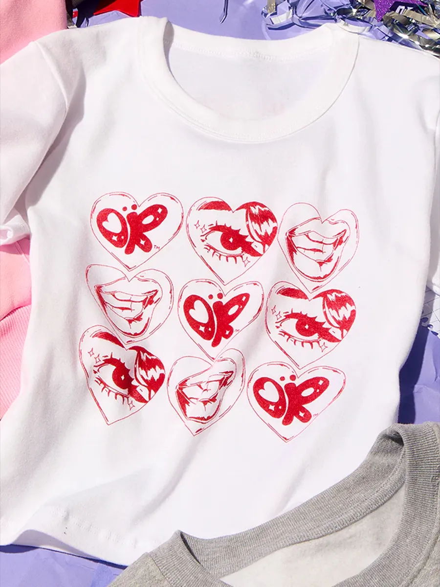 At A Festival Near You Crop Baby Tee