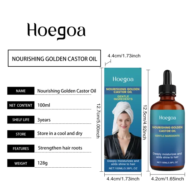 Hoegoa nourishing and moisturizing hair care essential oil, a gentle and refreshing hair care essence that nourishes and cares for hair roots and hair quality-$HT