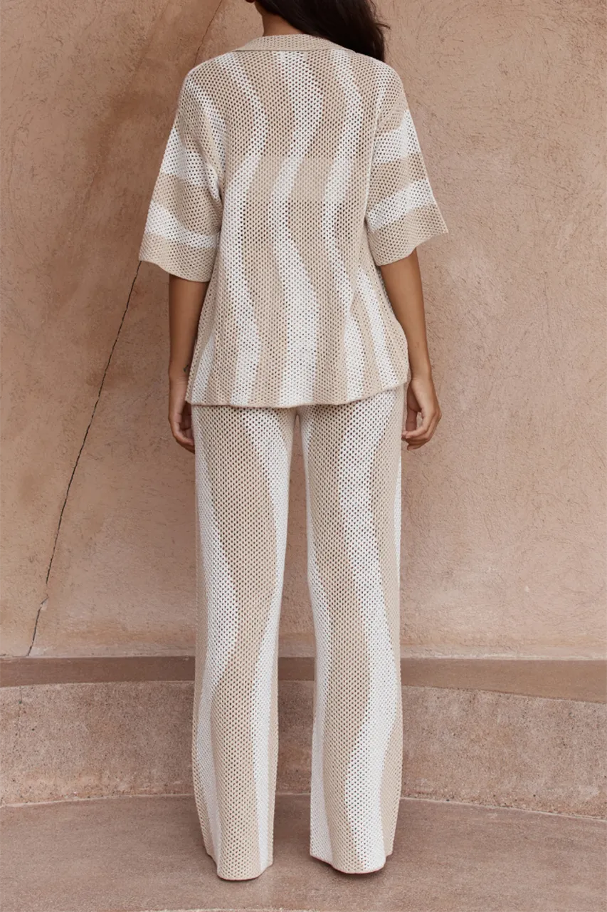 Striped Loose Fit Summer Pants