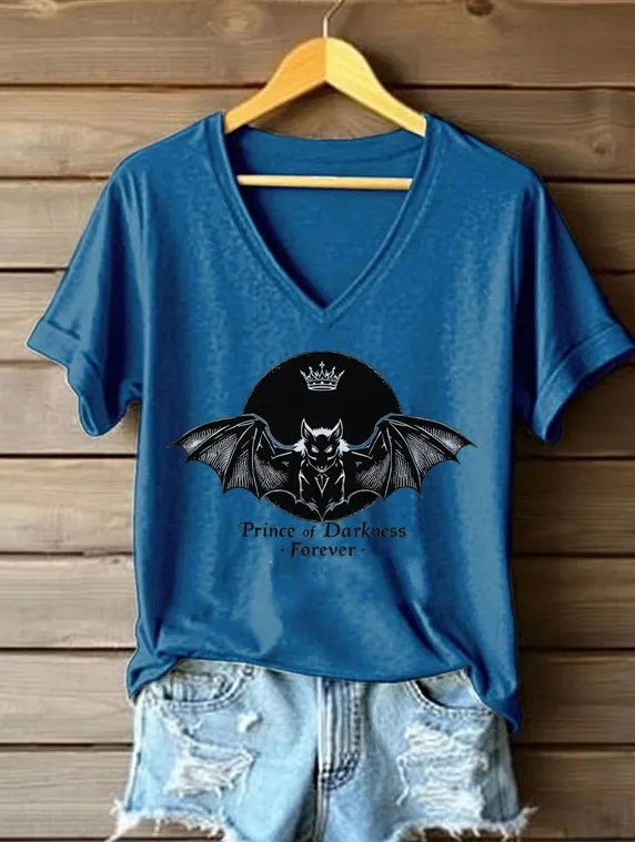 Women'S Prince Of Darkness Printed Casual T-Shirt