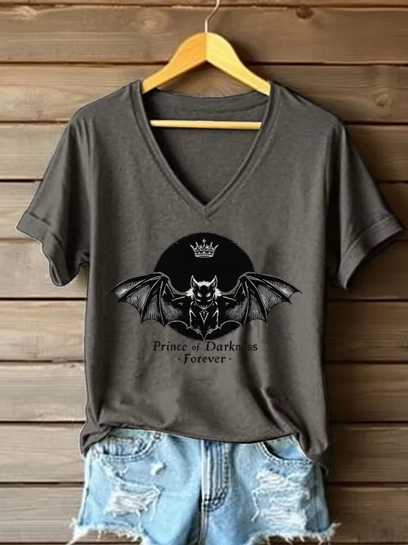 Women'S Prince Of Darkness Printed Casual T-Shirt