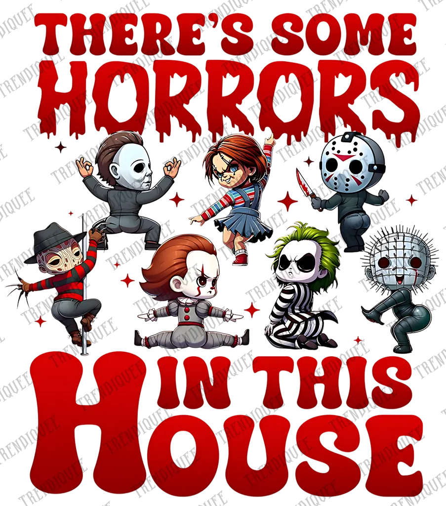 💥LAST DAY SALE 50% OFF💥New There'S Some Horrors In This House Funny Halloween T Shirt