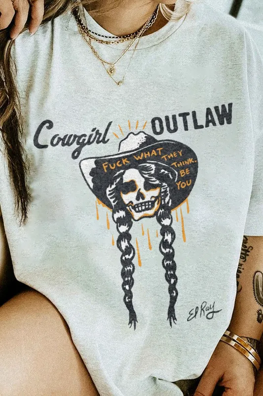 Women's Outlaw Graphic Printed T - Shirt