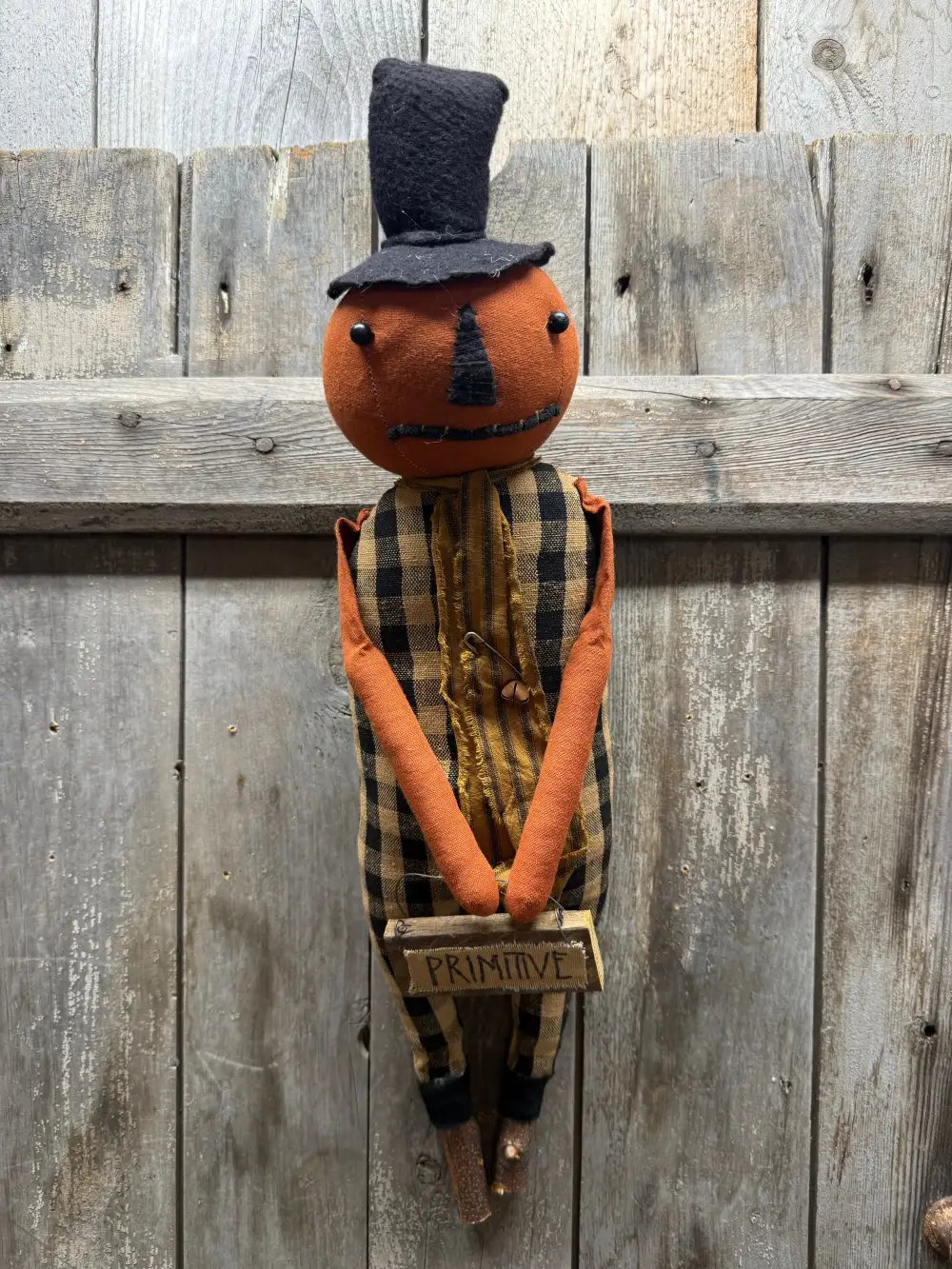 Hanging Seasonal Pumpkin Ornament Doll