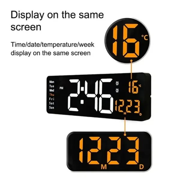 Digital Wall-Mounted Alarms Clocks