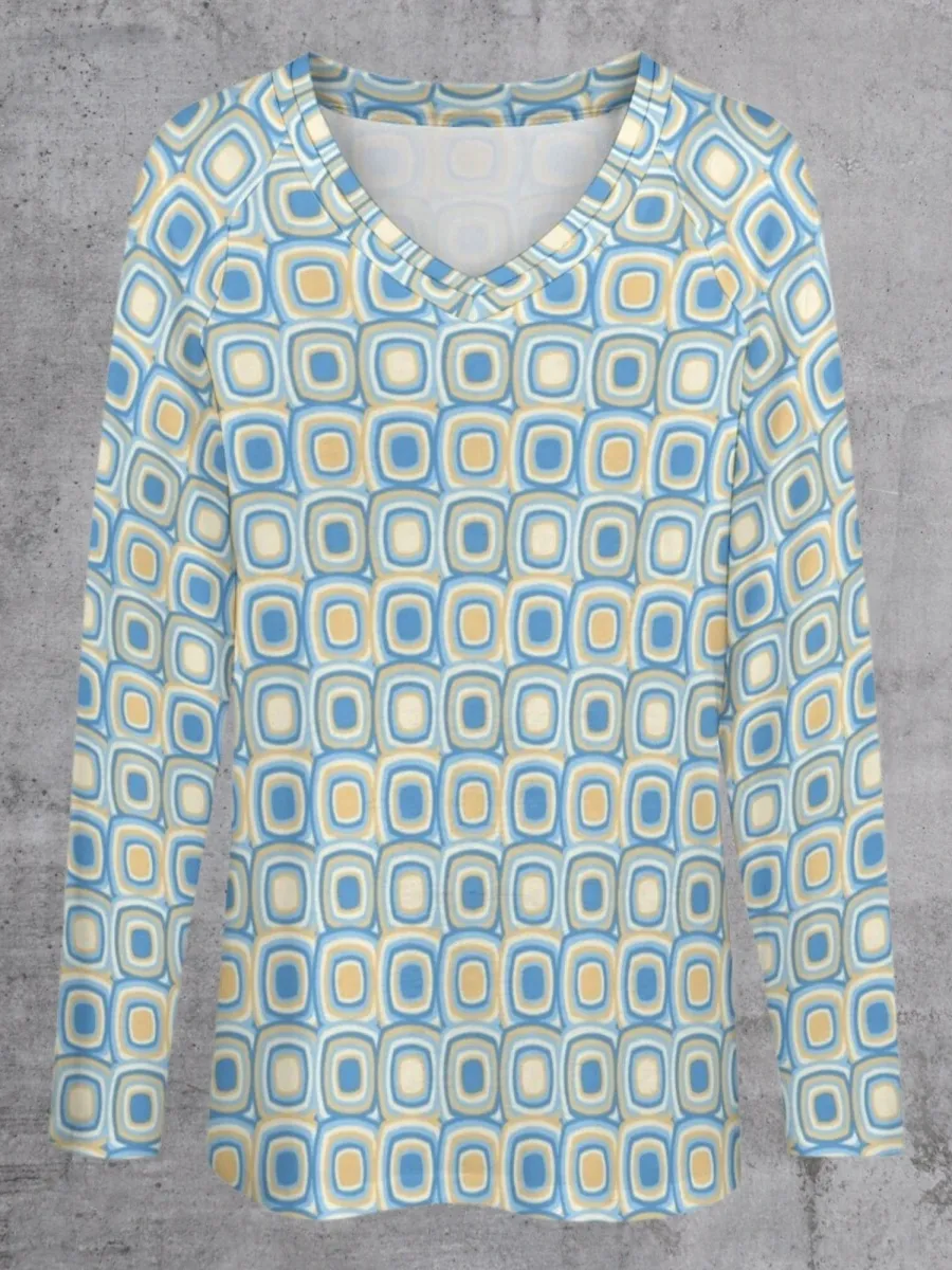 Retro Mod Print T-Shirt
