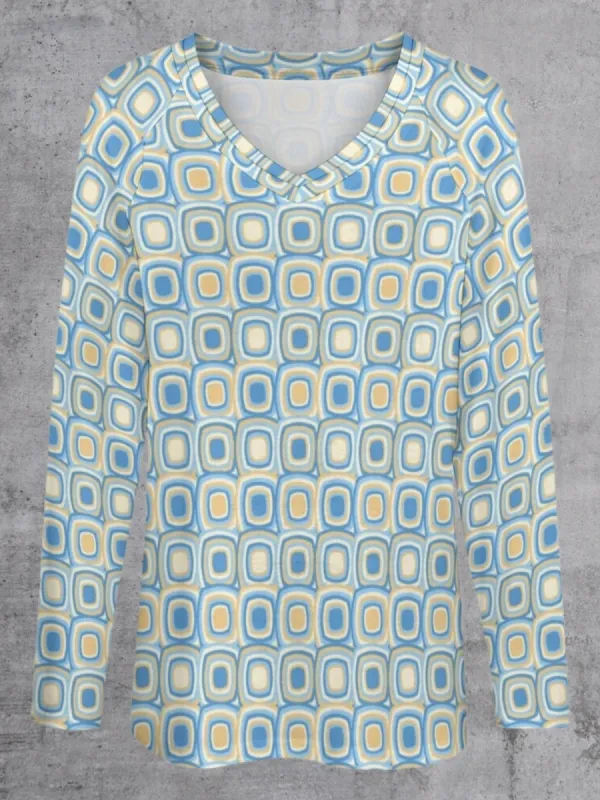 Retro Mod Print T-Shirt