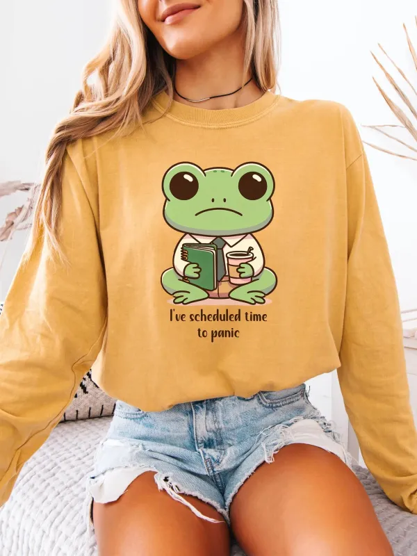 Cartoon Frog Print T-Shirt