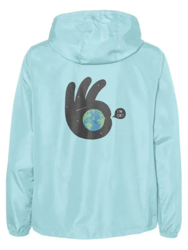 Earth OK Sign Print Jacket
