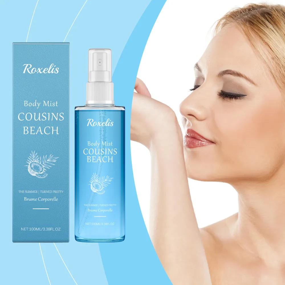 Roxelis Coconut Almond Body Perfume Spray – Mild, Delicate, Fresh and Alluring, Long-Lasting Scent, Portable for On-the-Go Use-L99