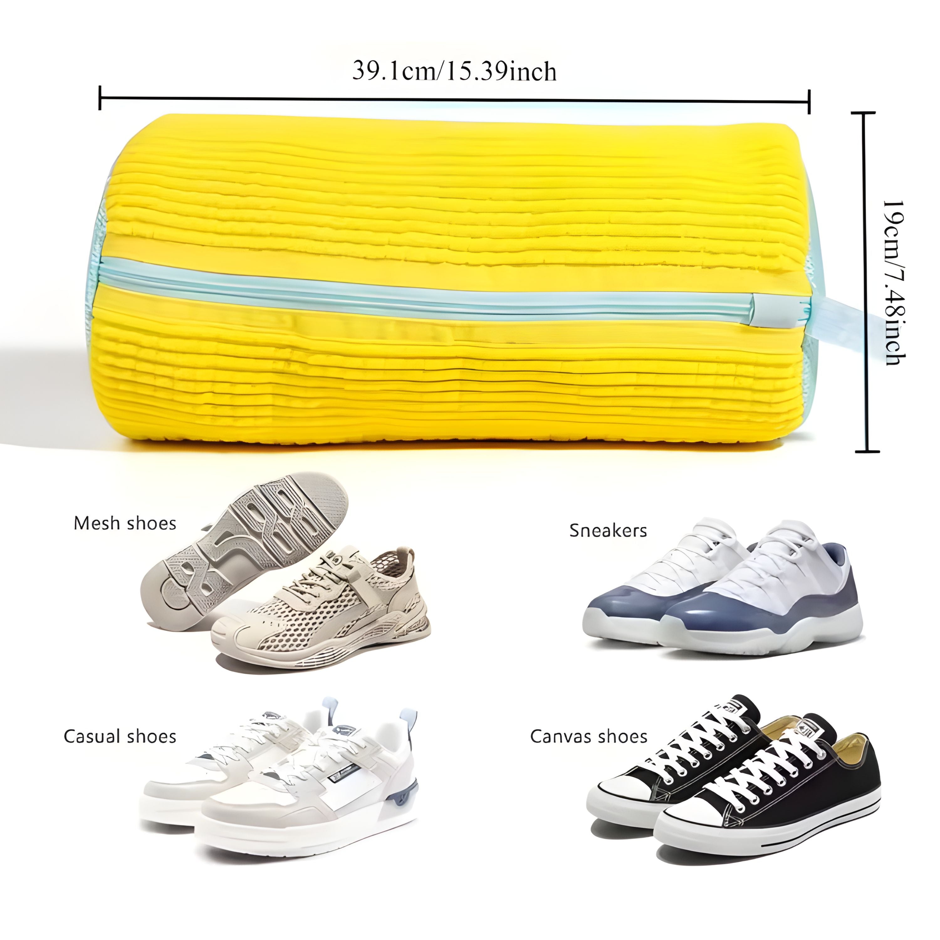 Kitcheniva Padded Shoe Laundry Bag for Washing Machine 1 Pcs - Thumbnail 4