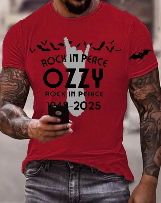 Men'S Ozzy Osbourne Printed T-Shirt