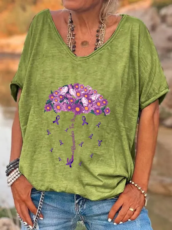Women's I Will Remember For You V-Neck T-Shirt