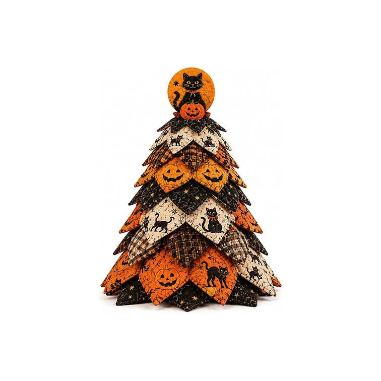 Halloween DIY Halloween Quilted Fabric Tree Kit