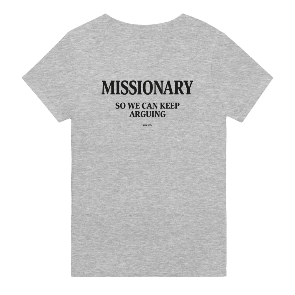 Men's MISSIONARY  Print Casual Round Neck T-Shirt