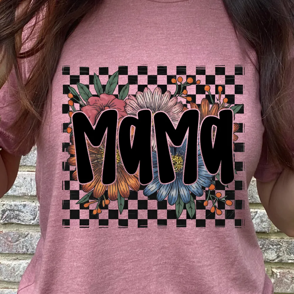 Checkered Mama Graphic Tee