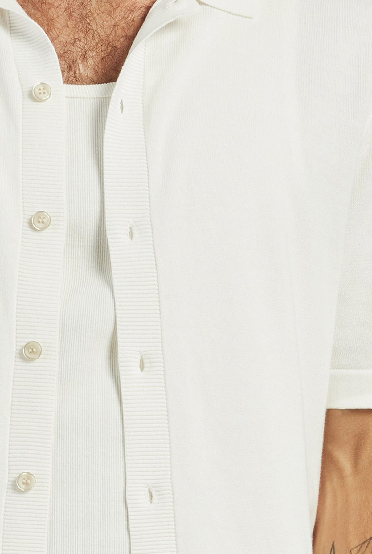Jackson Knit SS Shirt- Winter white