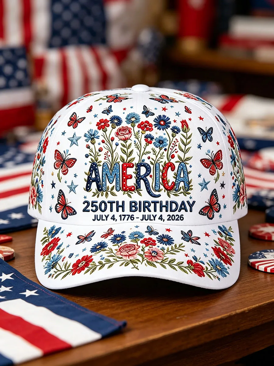 Unisex 250th Anniversary Floral Hat