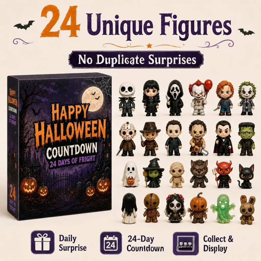 2026 Halloween 24Days Haunted House Advent Calendar（26 * 18 * 3CM）