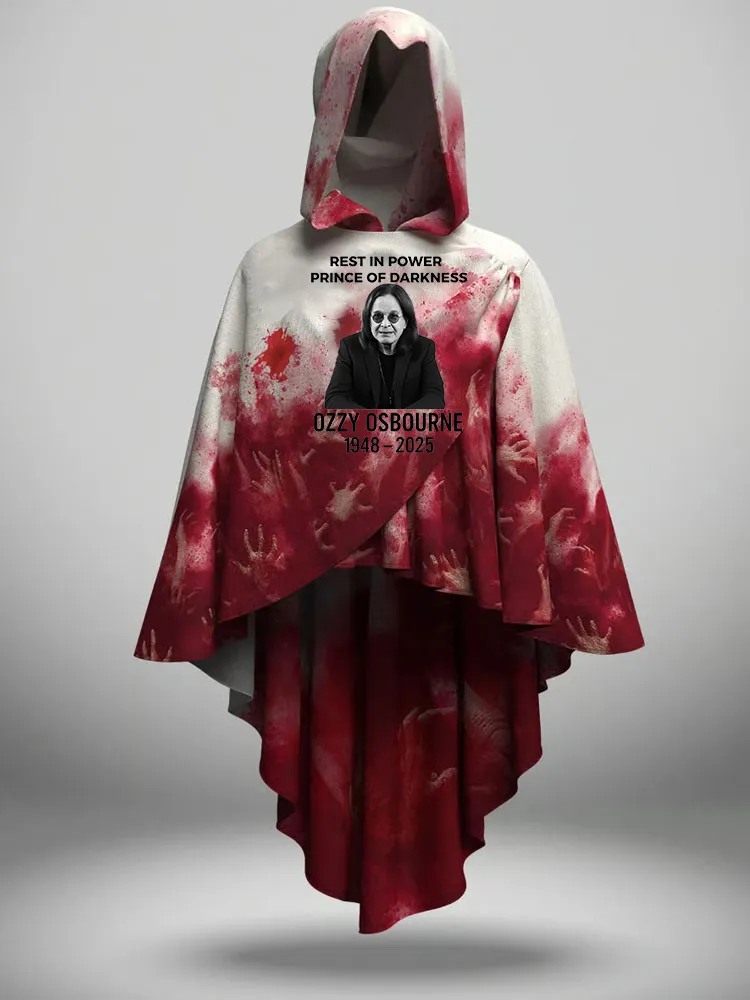 Women'S Irregular Hem Hooded Cape