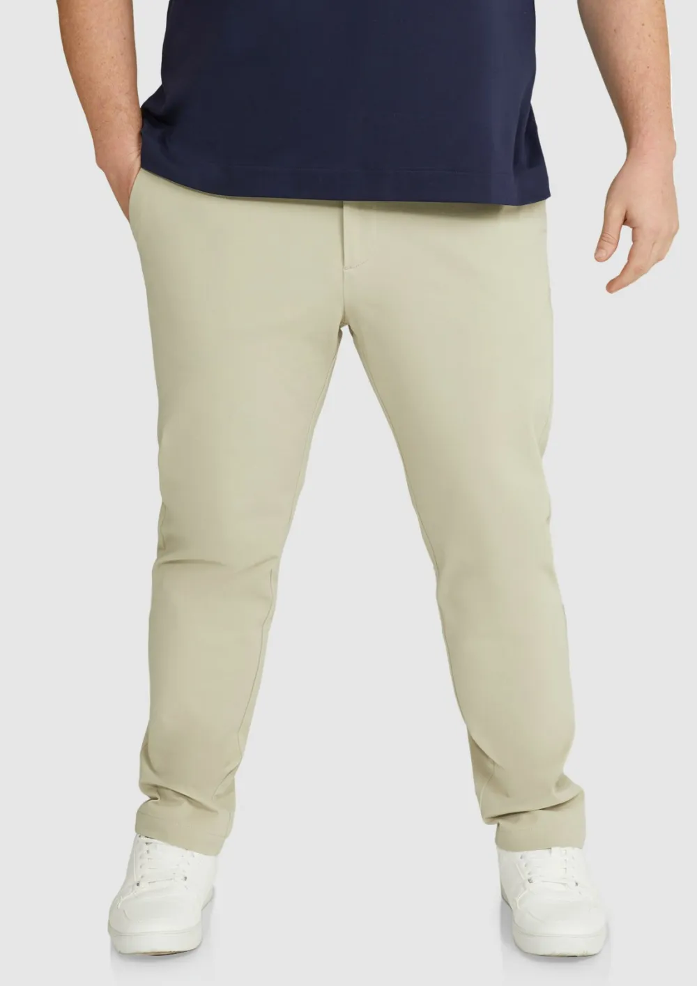 Black Comfort Stretch Chino Pants