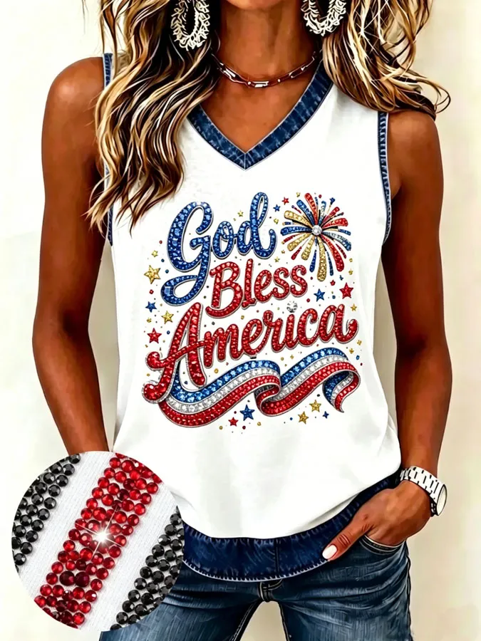 Women'S 250Th Anniversary Printed Casual Tank Top