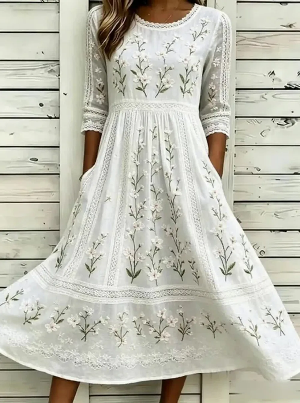 Women's floral printed casual dress