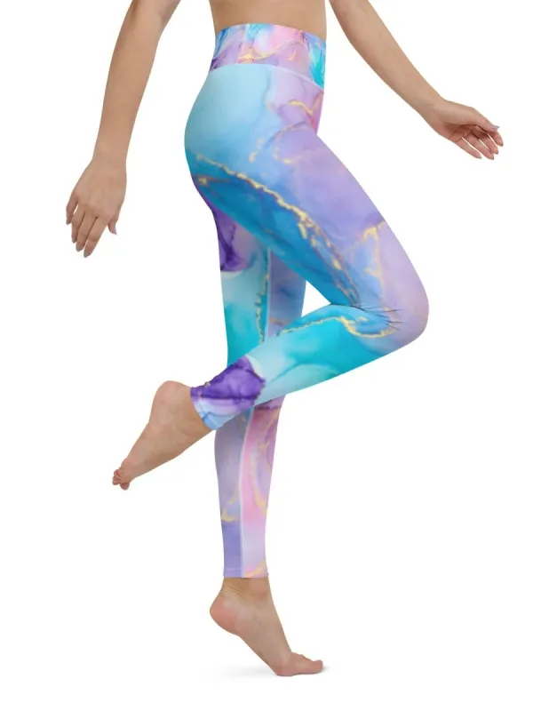 Pastel Marble Leggings
