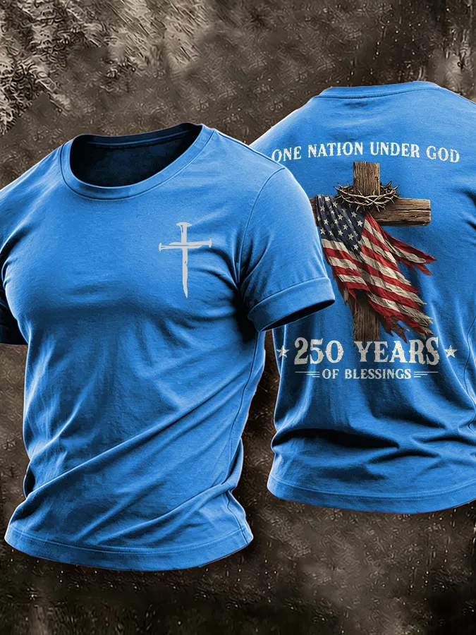 Men'S America Flag Printed Casual T-Shirt