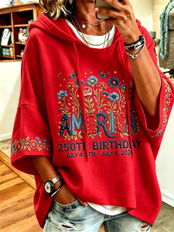 Women's 250th Anniversary Floral Hoodie