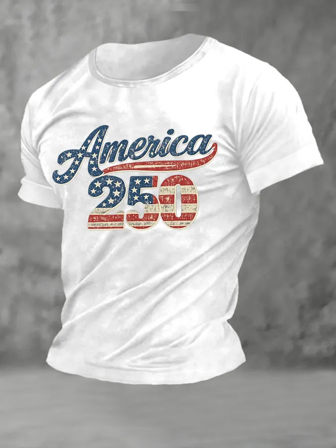 Men'S Independence Day Printed Casual T-Shirt