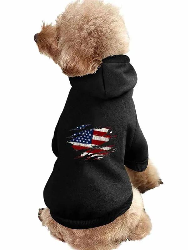 Pet Clothes With National Flag Prints