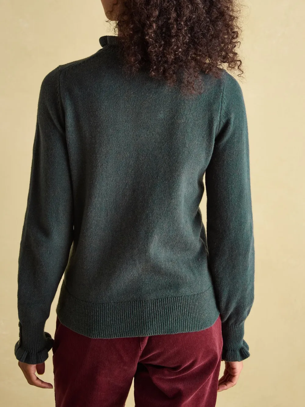 Oat Frill Neck Jumper