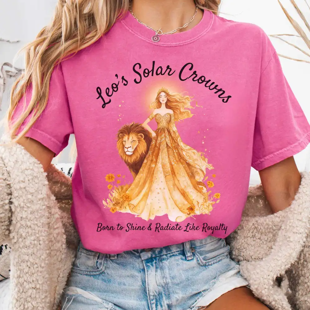 Leo's Solar Crowns Zodiac Shirt