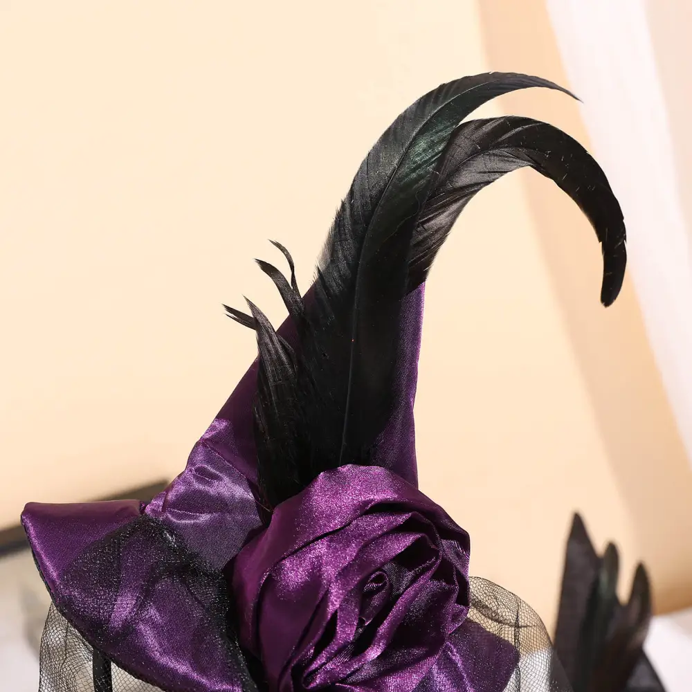 Halloween Witch's Pointed Hat Headdress Holiday Party （38.5*33cm）