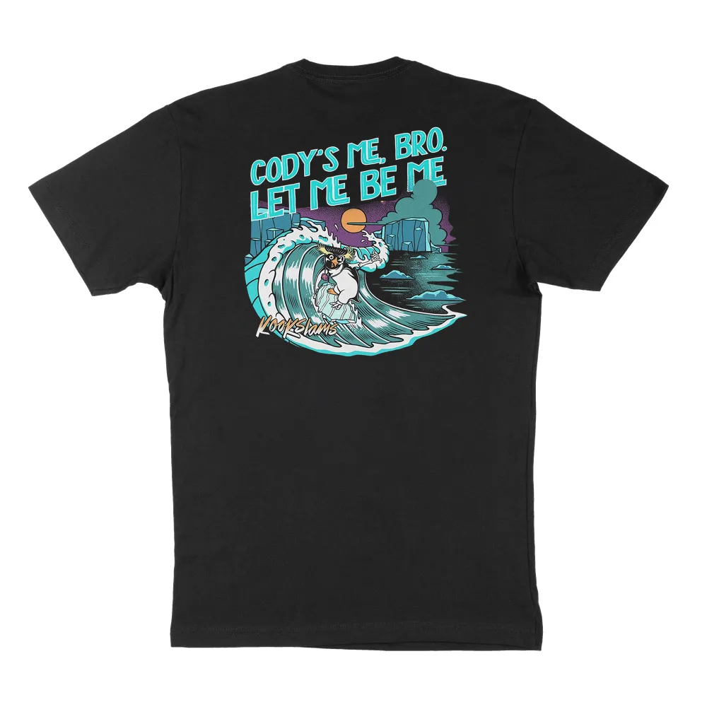 Wave Graphic Round-Neck T-Shirt