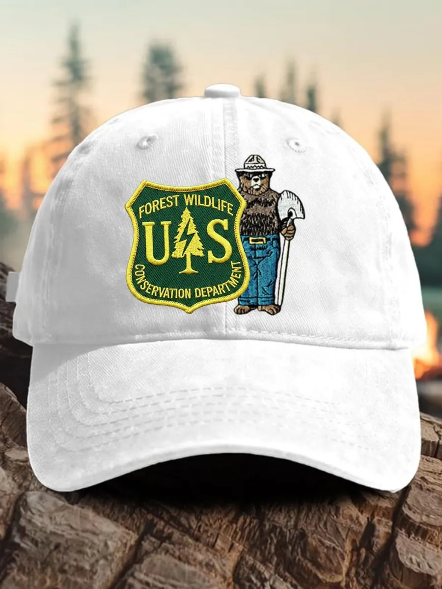 Unisex Resist Bear Save The Forest Service Hat