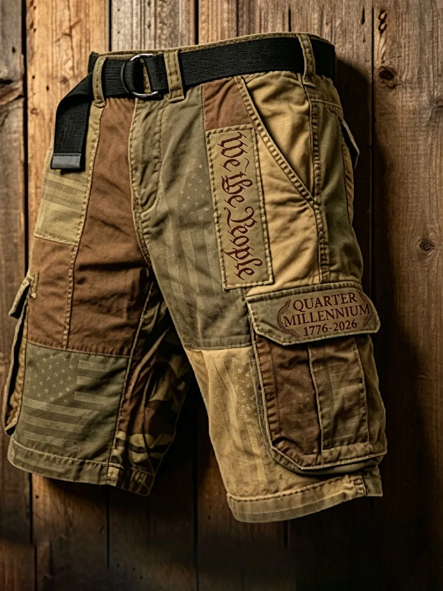 Men's 250th Anniversary Casual Cargo Shorts