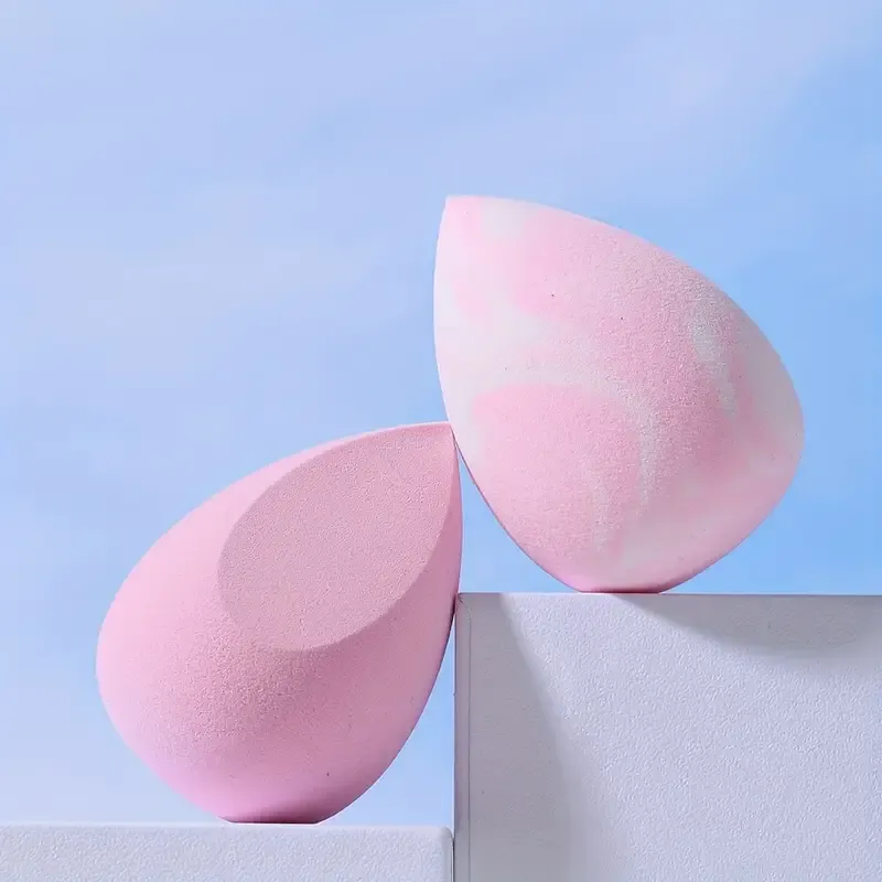 PU Makeup Sponges With 2 Pink Drop