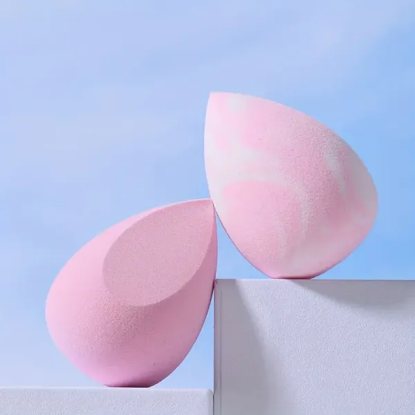 PU Makeup Sponges With 2 Pink Drop