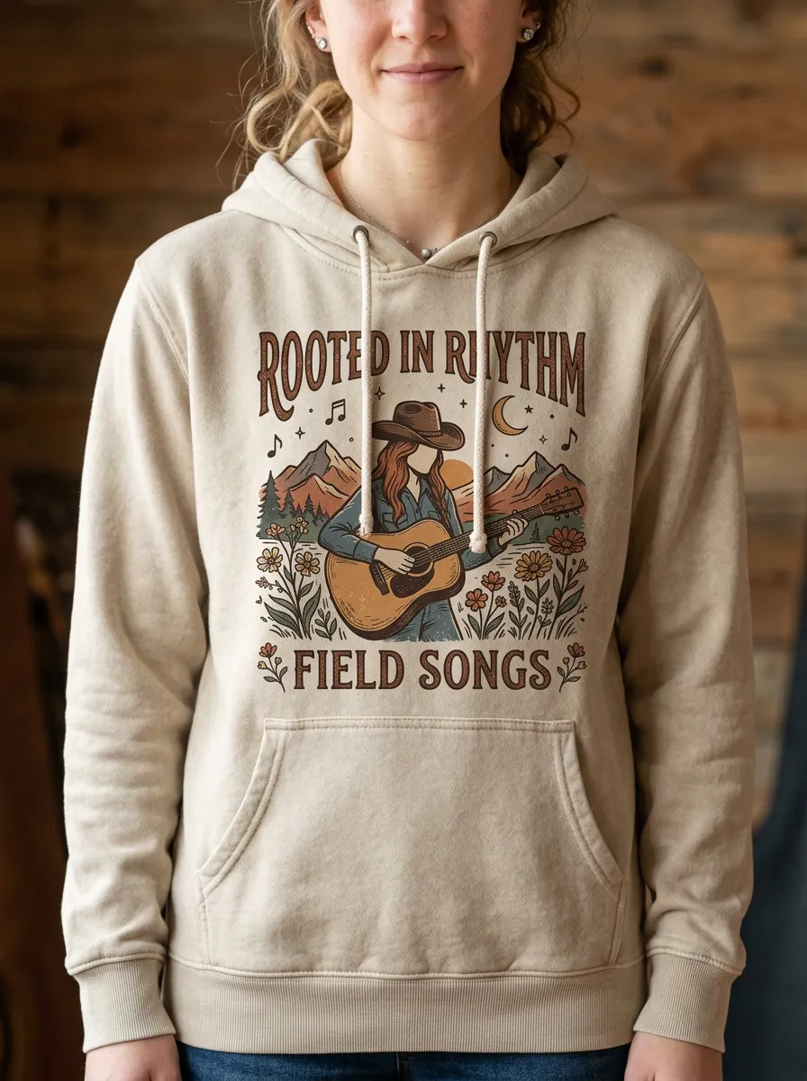 Cowgirl Women's Country Music Pullover Hoodie