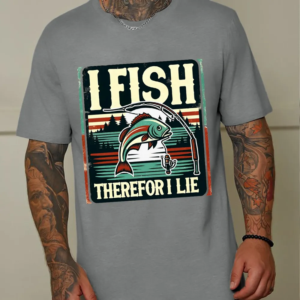 Retro Style Fishing Slogan T-Shirt