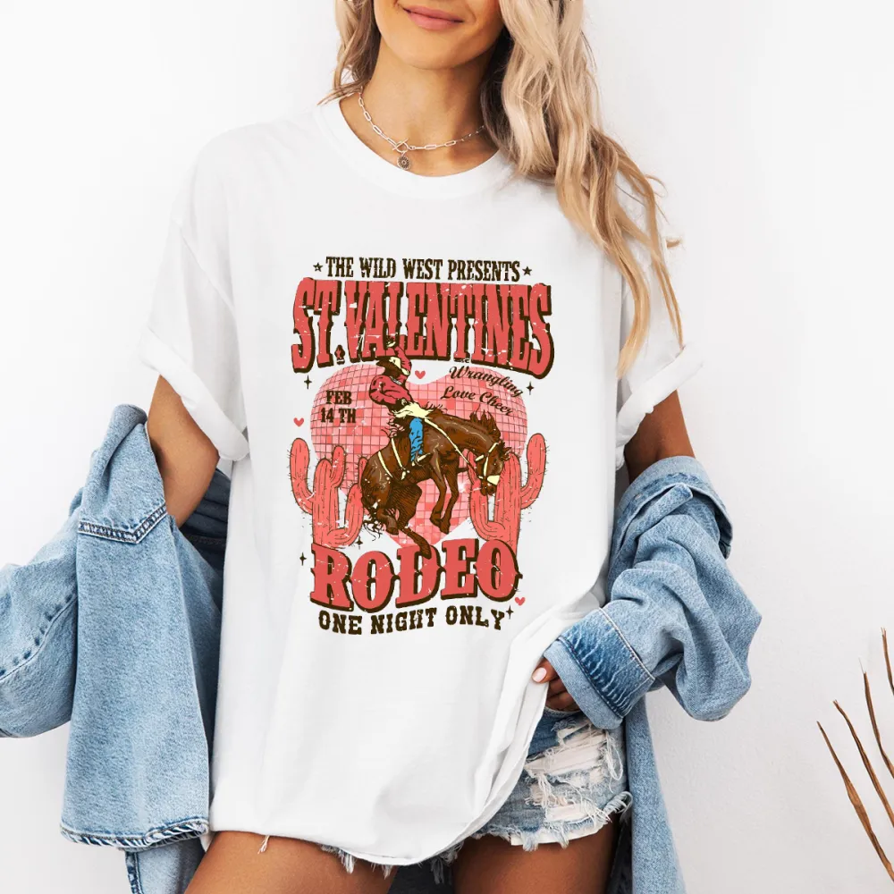 Wild West Rodeo Themed Printed T-Shirts