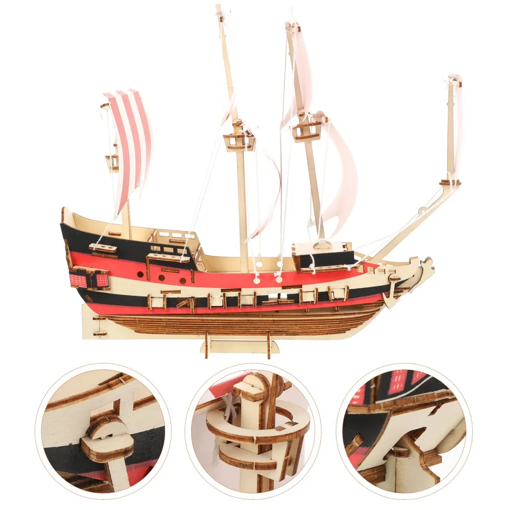 Environmentally Friendly Material Wooden Model Ship